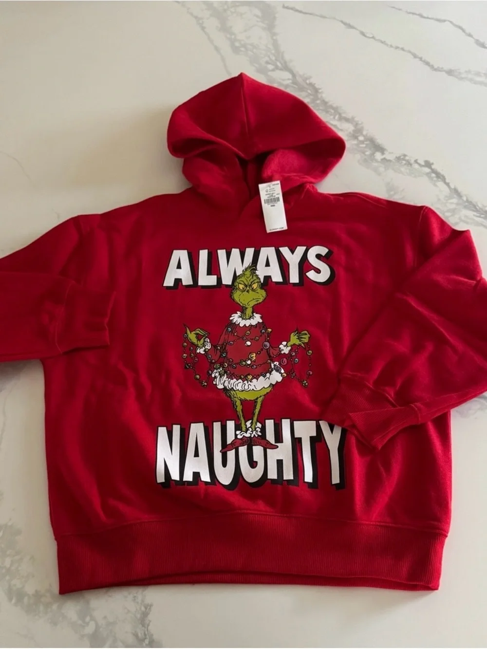 The Grinch Kids’ Sweatshirt Holiday Hoodie Size 8